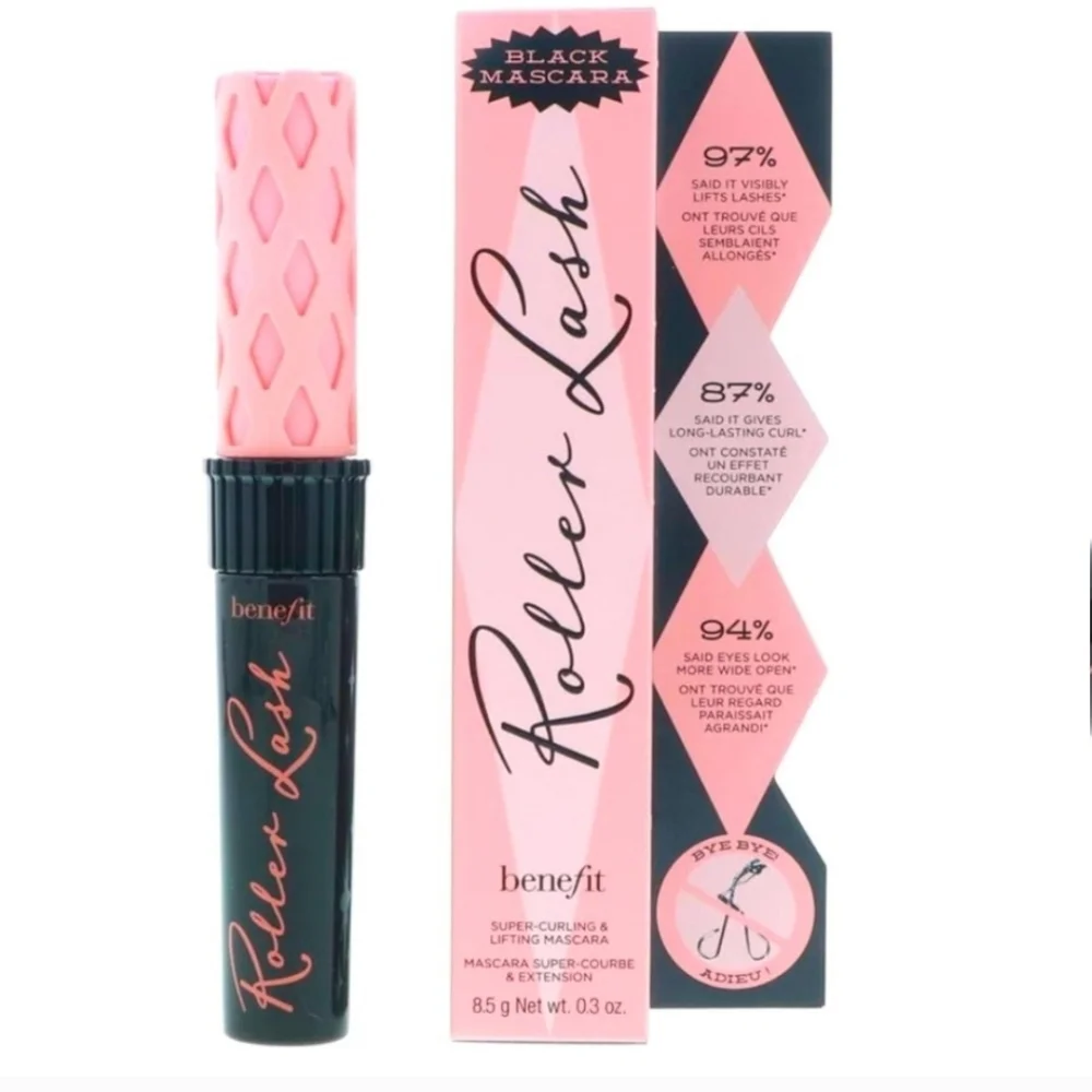 NIB Full Size Benefit Cosmetics Roller Lash Curling & Lifting Mascara in Black